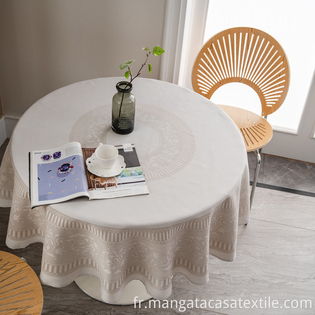 Dark beige table cloth